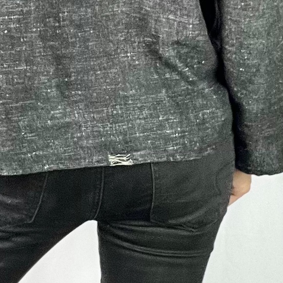 🖤Black Blended Fabric Boho Style Loose Cotton Hippie Peasant Blouse Shirt Top - Picture 11 of 12